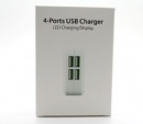 Plug portable 4 port usb charger